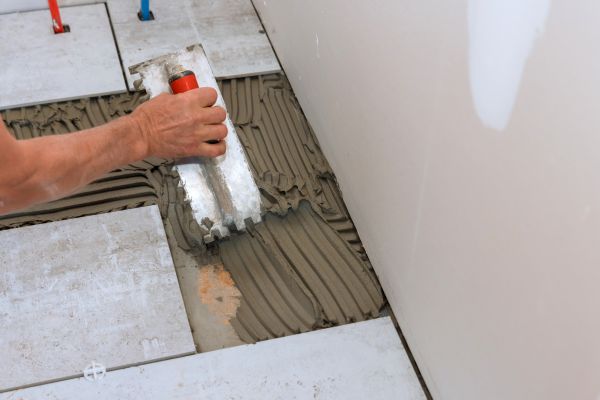 Bathroom Floor Renovation in Carmel